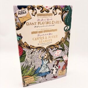 Professor Puzzle Alice in Wonderland Giant Playing Cards Vintage Style 54‎ Deck